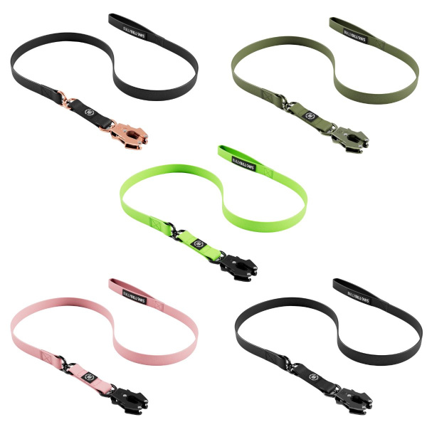 Водонепроницаемый поводок для собак с рывковым замком и механизмом от спутывания BullyBillows Billowthane Swivel Lead