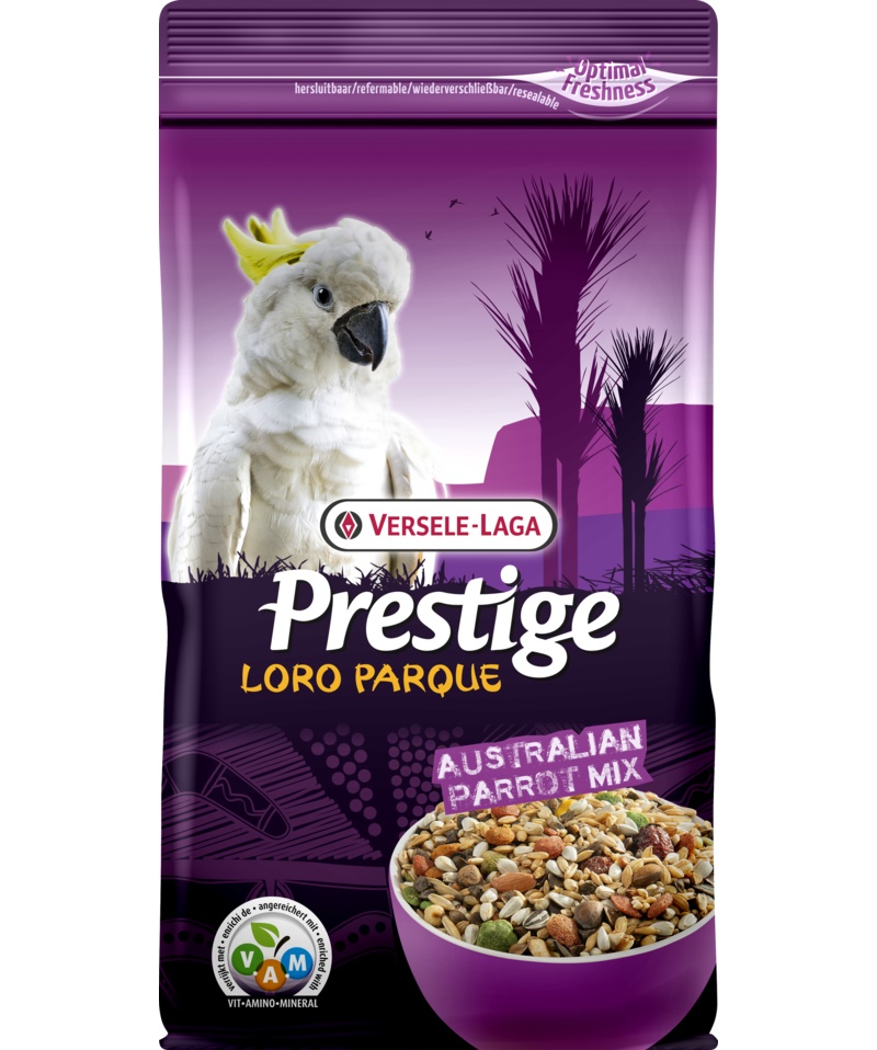 Полнорационный корм для больших австралийских попугаев Versele-Laga Prestige Loro Parque Parakeet Australian Mix