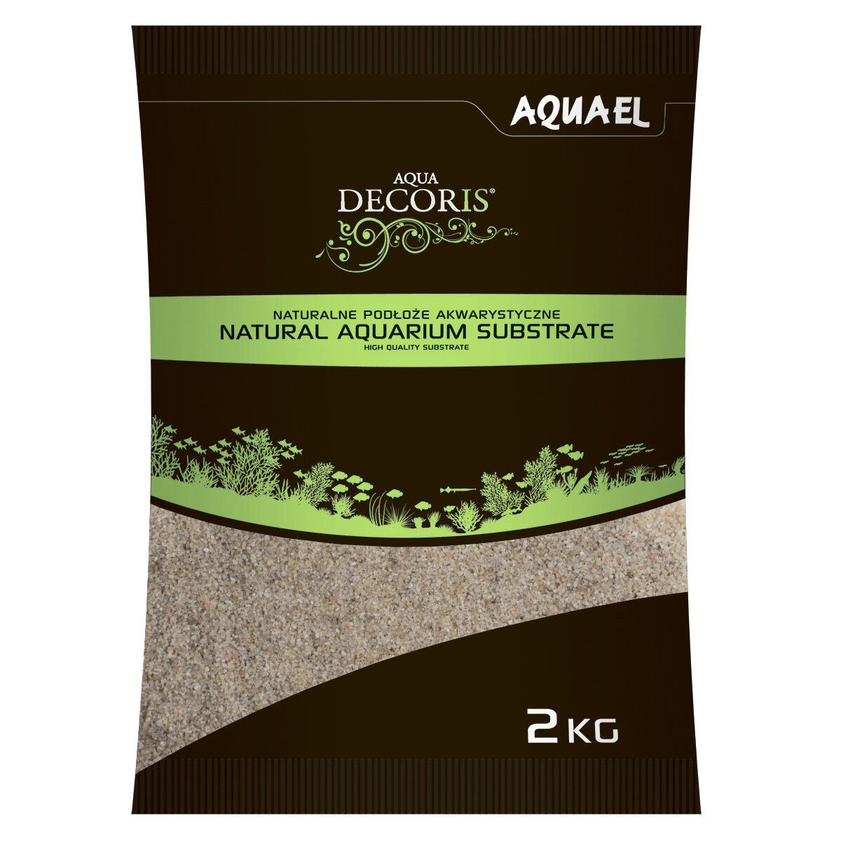 Песок кварцевый 0,4-1,2 мм для аквариума Aquael Aqua Decoris