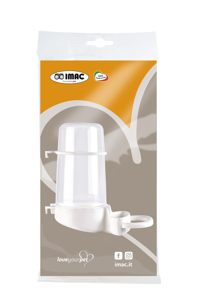 Диспенсер для воды пластиковый с насестом для птиц Imac Giusy