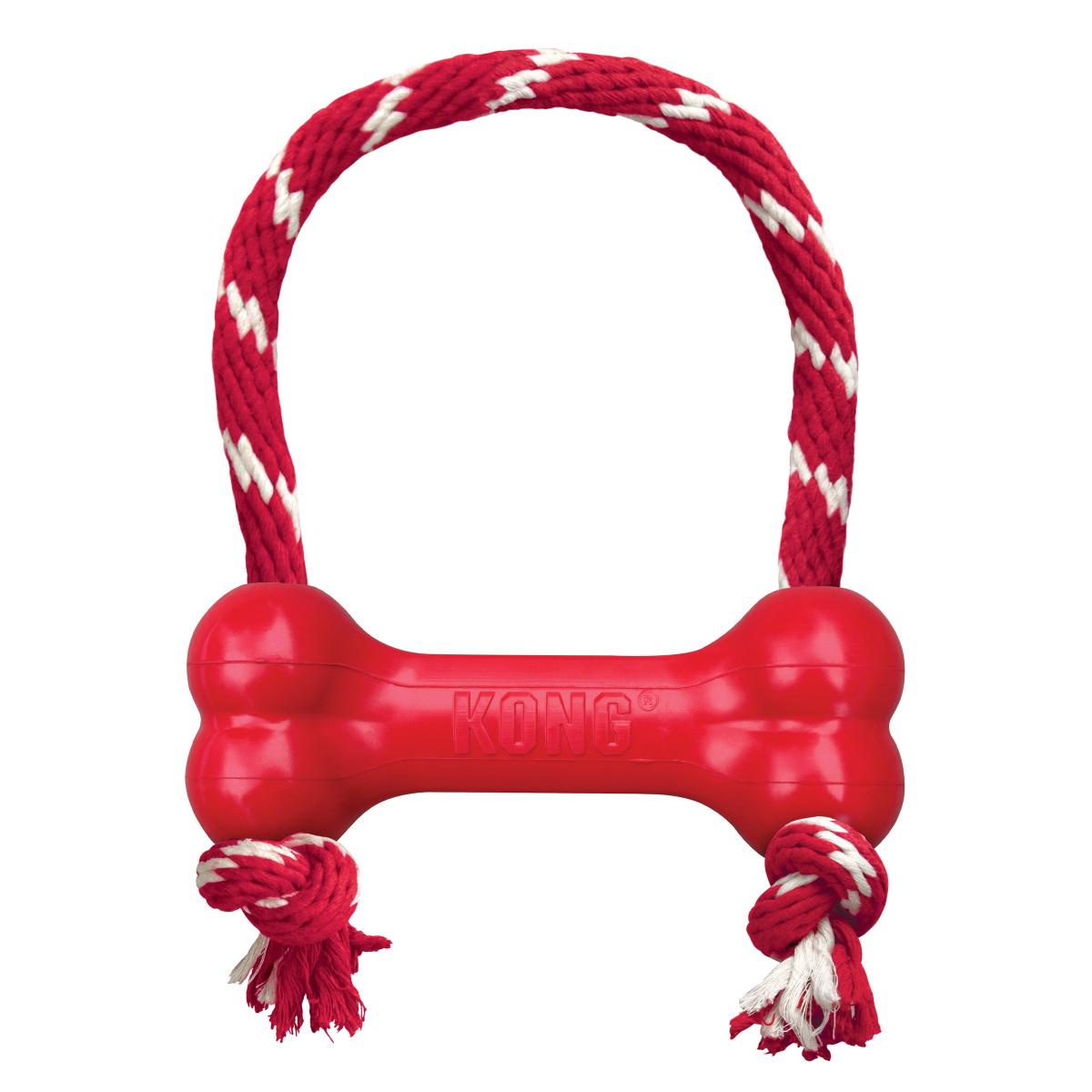 Іграшка для собак Кістка для ласощів з канатом KONG Goodie Bone mit Seil