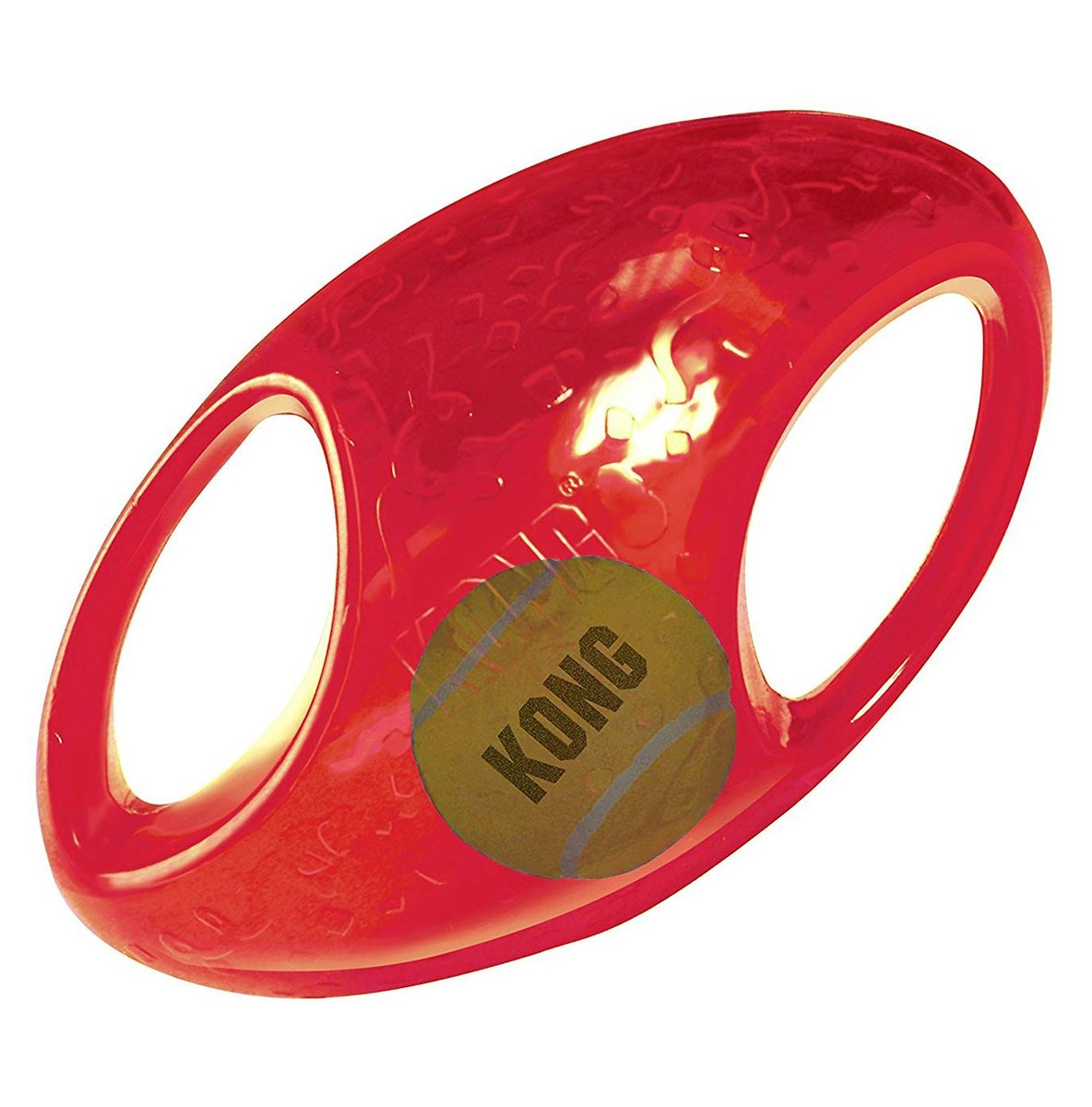 Игрушка для собак Интерактивный Мяч Фрисби с пищалкой KONG Jumbler Football