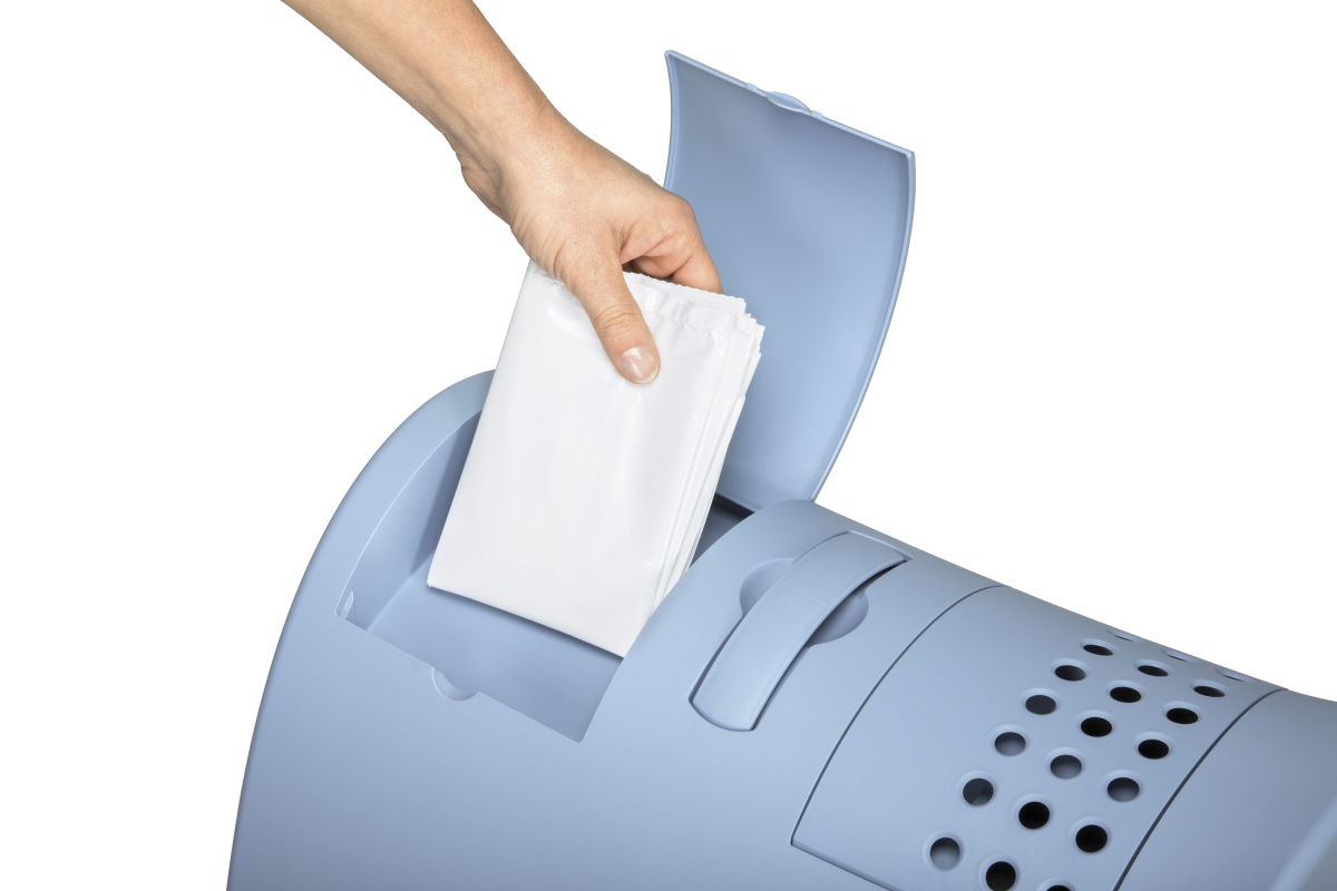 Закрытый туалет-домик с угольным фильтром и лопаткой для котов Imac Zuma