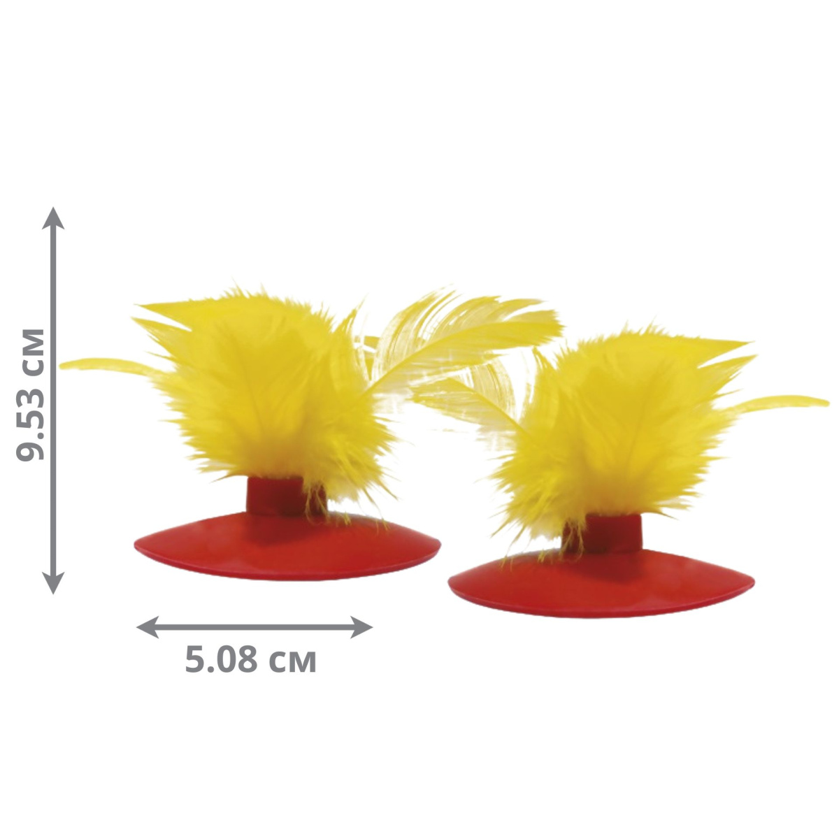 Интерактивная игрушка для котов Перья на присоске KONG Cat Glide Seek