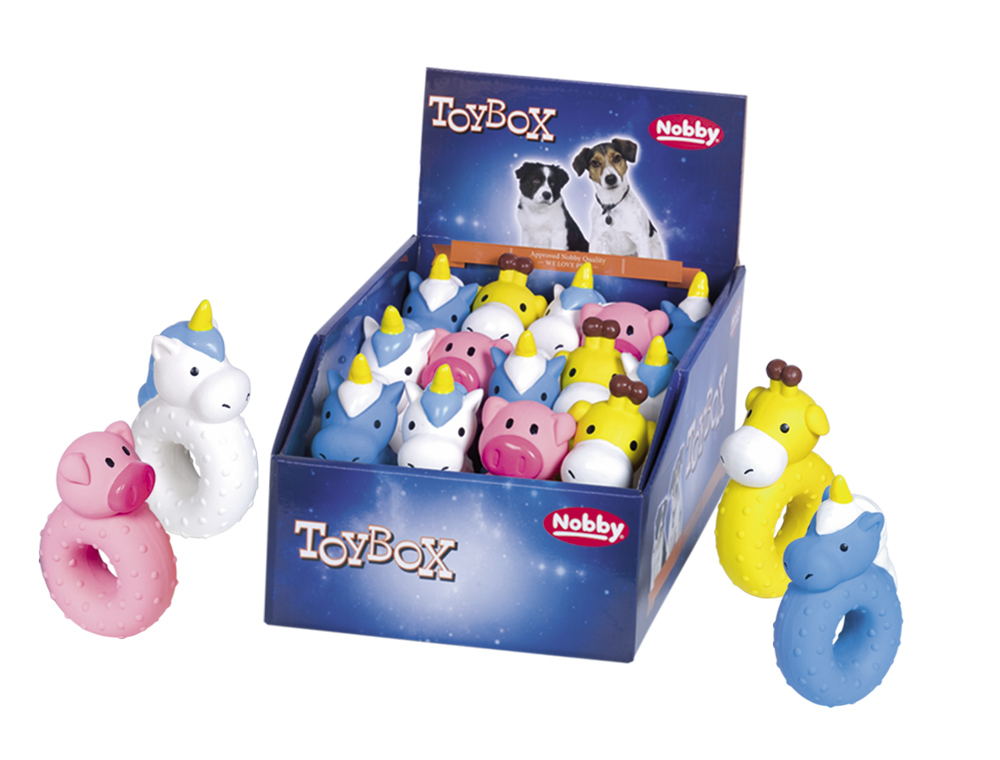 Іграшка для маленьких собак ToyBox Тварини-пончики Latex Nobby Іграшка для маленьких собак ToyBox Тварини-пончики Latex Nobby