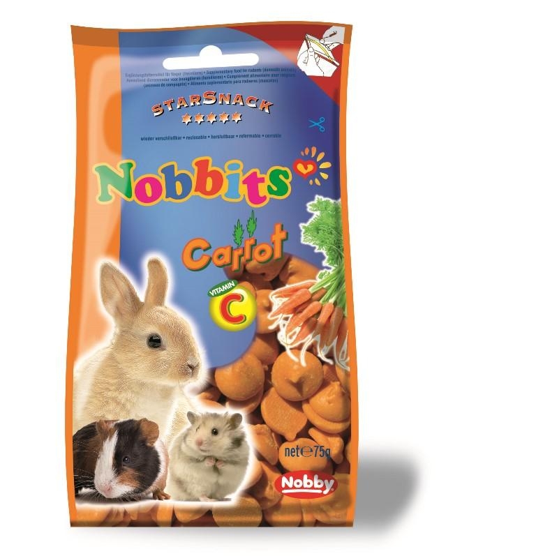 Лакомства для грызунов Дропсы с Морковью Nobby StarSnack Nobbits Carrot