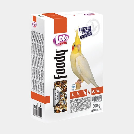 Полнорационный корм для корелл с натуральными витаминами LoLo Pets Foody Corella