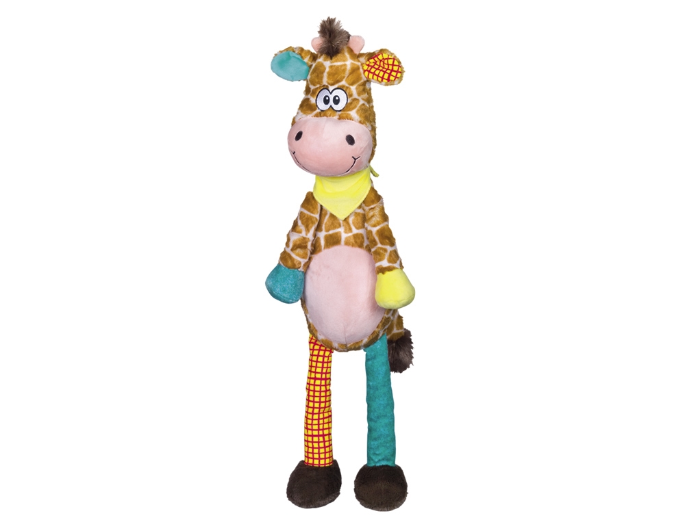 М'яка іграшка для собак Жирафик плюшевий із пищалкою Plush Nobby М'яка іграшка для собак Жирафик плюшевий із пищалкою Plush Nobby