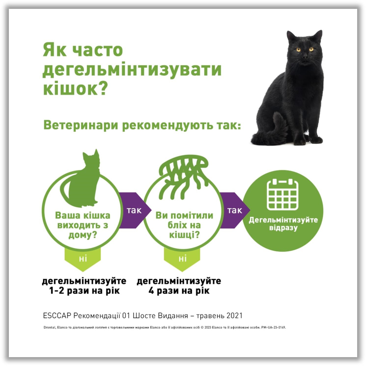 Таблетки для кошенят та дорослих котів проти круглих та стьожкових гельмінтів Дронтал Elanco Drontal Cats