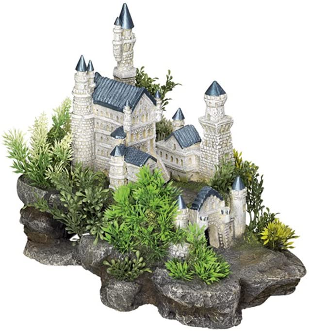 Декор для аквариума Средневековый замок с растениями Palace Aqua Ornaments Nobby Декор для аквариума Средневековый замок с растениями Palace Aqua Ornaments Nobby