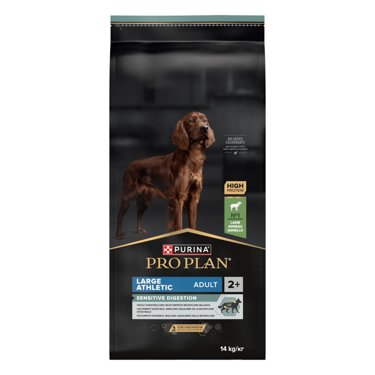 Сухий корм для атлетичних собак з чутливим травленням з Ягням Purina Pro Plan Large Athletic Adult 2+ Sensitive Digestion Lamb