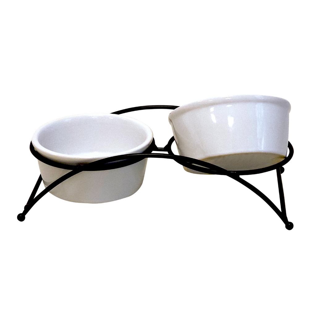 Керамічні миски для собак на металевій підставці Filo Diner Bar Nobby