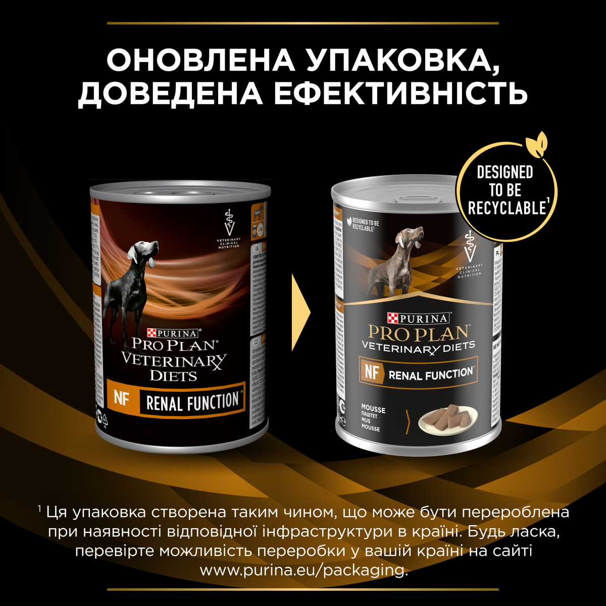 Консерва лікувальна для собак для пітримання функції нирок та уповільнення розвитку хвороби Purina Pro Plan Veterinary Diets NF Renal Function