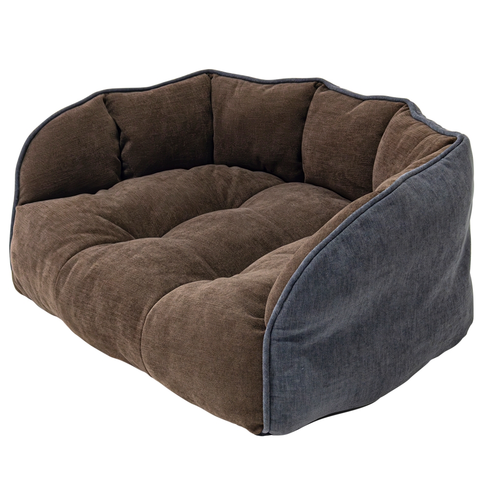 Антиковзкий диван для собак та котів Шеніл Miku Sofa Nobby