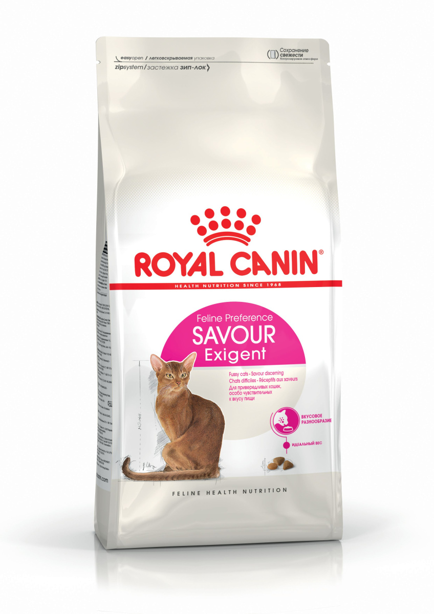 Сухой корм для кошек привередливых ко вкусу корма Royal Canin Exigent Savour Feline Preference