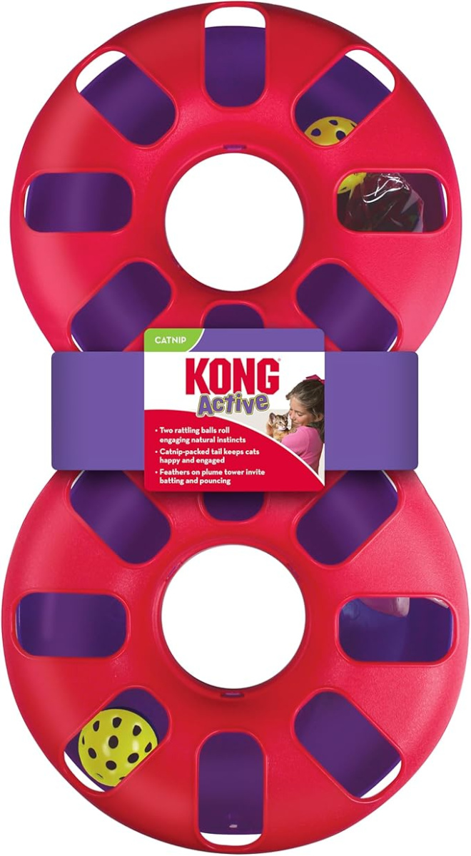 KONG Cat Eight Track Інтерактивна іграшка для кота Трек з кульками