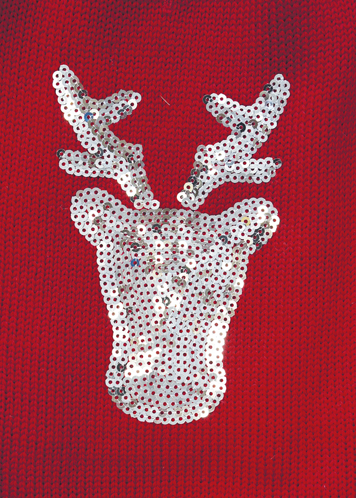 Вязаный теплый свитер для собак Пайетки Deer Nobby