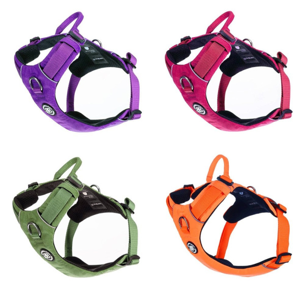 Анатомическая шлея для собак с ручкой и передним кольцом BullyBillows Lightweight Air Mesh Harness