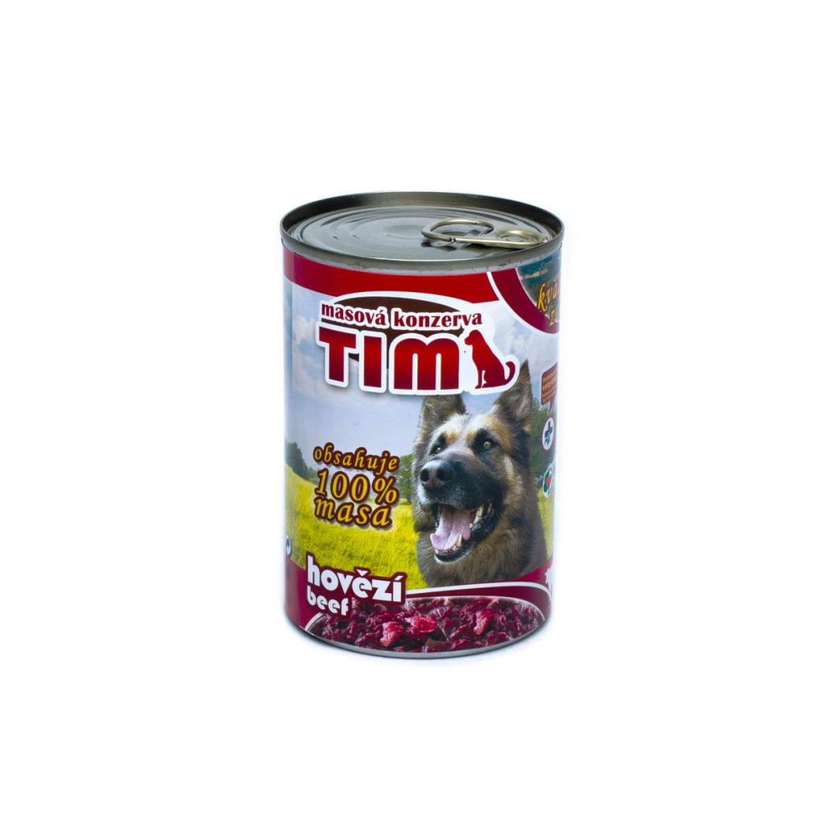 Консервоване м'ясо для собак Асорті з Яловичини FALCO TIM Dog 100% Meat Beef
