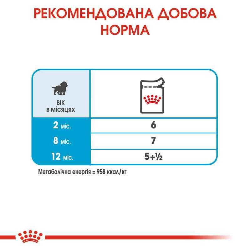 Вологий корм у соусі для цуценят середніх порід віком від 2 до 12 місяців Royal Canin Medium Puppy