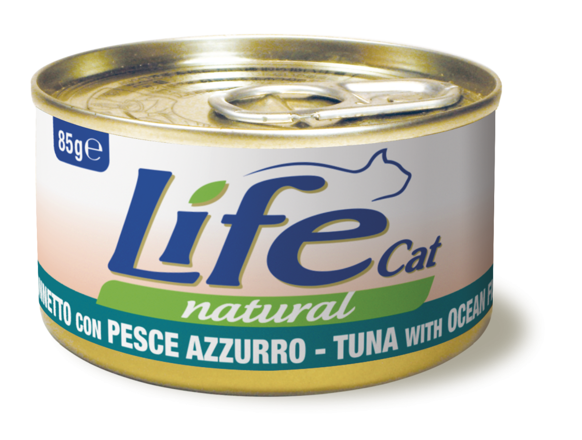 Консерва для кішок Тунець з Океанічною Рибою Life Cat Natural Tuna & Ocean Fish