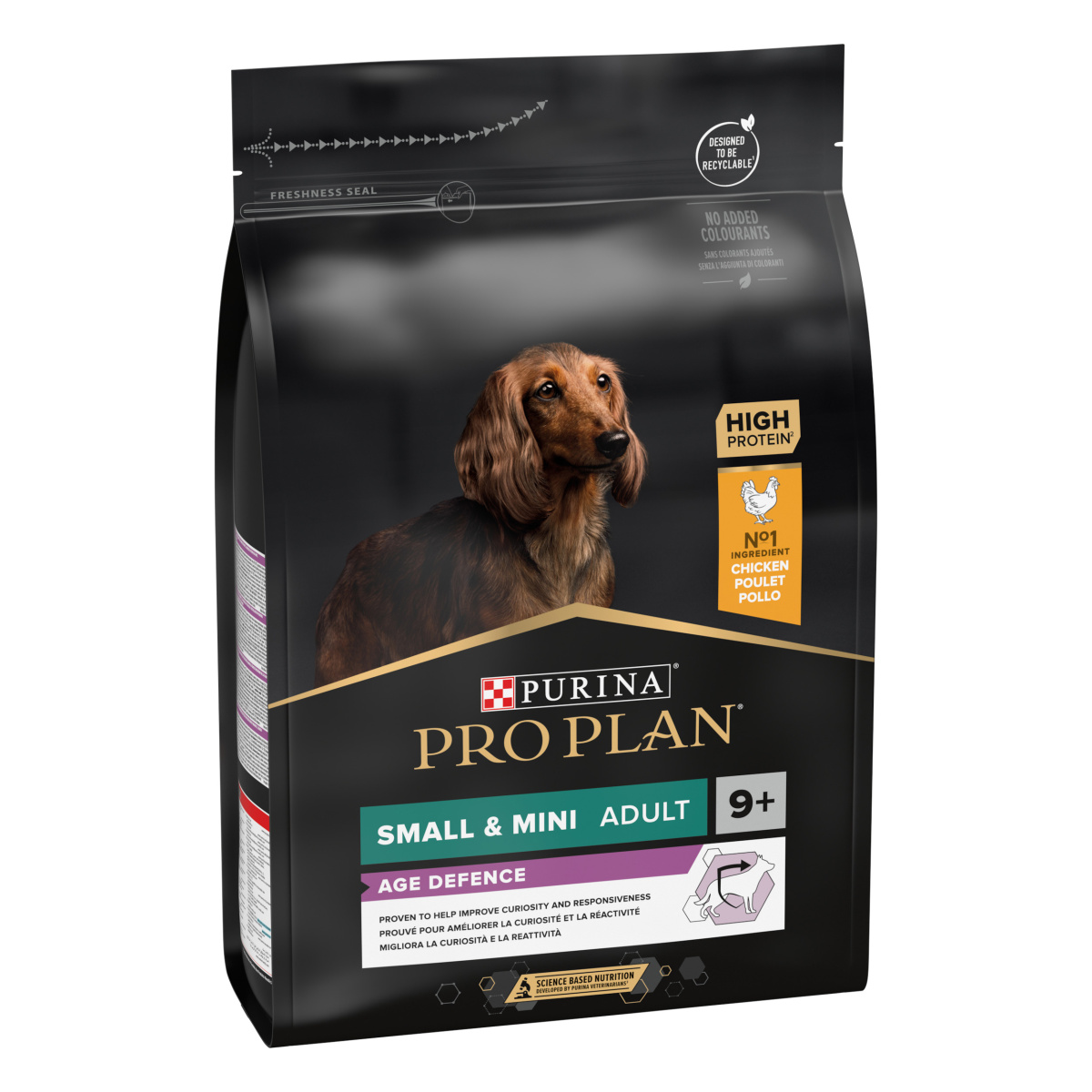 Сухий корм з куркою для літніх собак маленьких порід Purina Pro Plan Small & Mini Age Defence Adult 9+ Chicken Сухий корм з куркою для літніх собак маленьких порід Purina Pro Plan Small & Mini Age Defence Adult 9+ Chicken