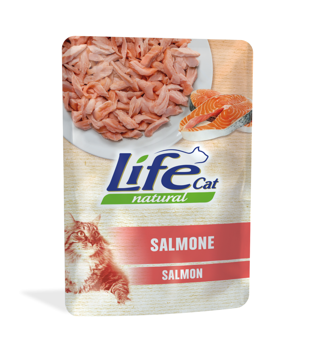 Вологий корм для кішок з Лососем Life Cat Natural Salmon