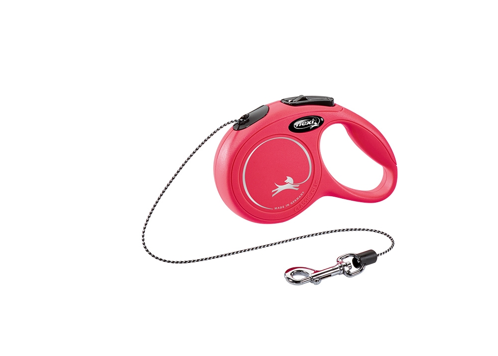Поводок-рулетка для собак миниатюрных пород весом до 8 кг Flexi New Classic XS Cord трос 3 m