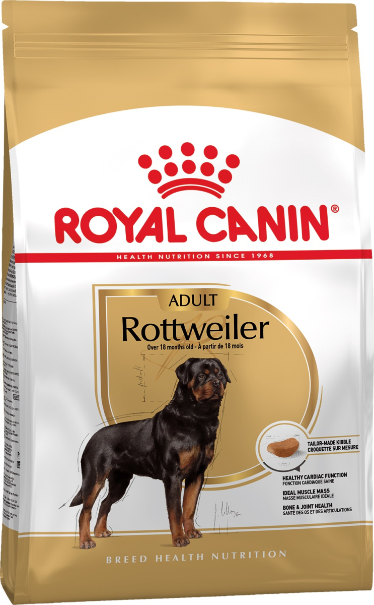 Сухой корм для собак породы Ротвейлер в возрасте от 18 месяцев Royal Canin Rottweiler Adult