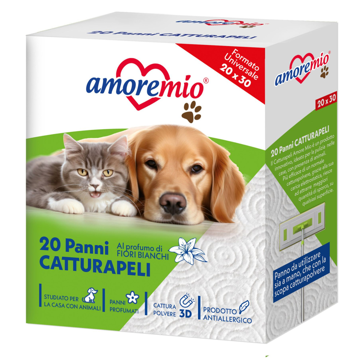 Серветки для чистки від шерсті тварин Amoremio Wipes Pet Catcher