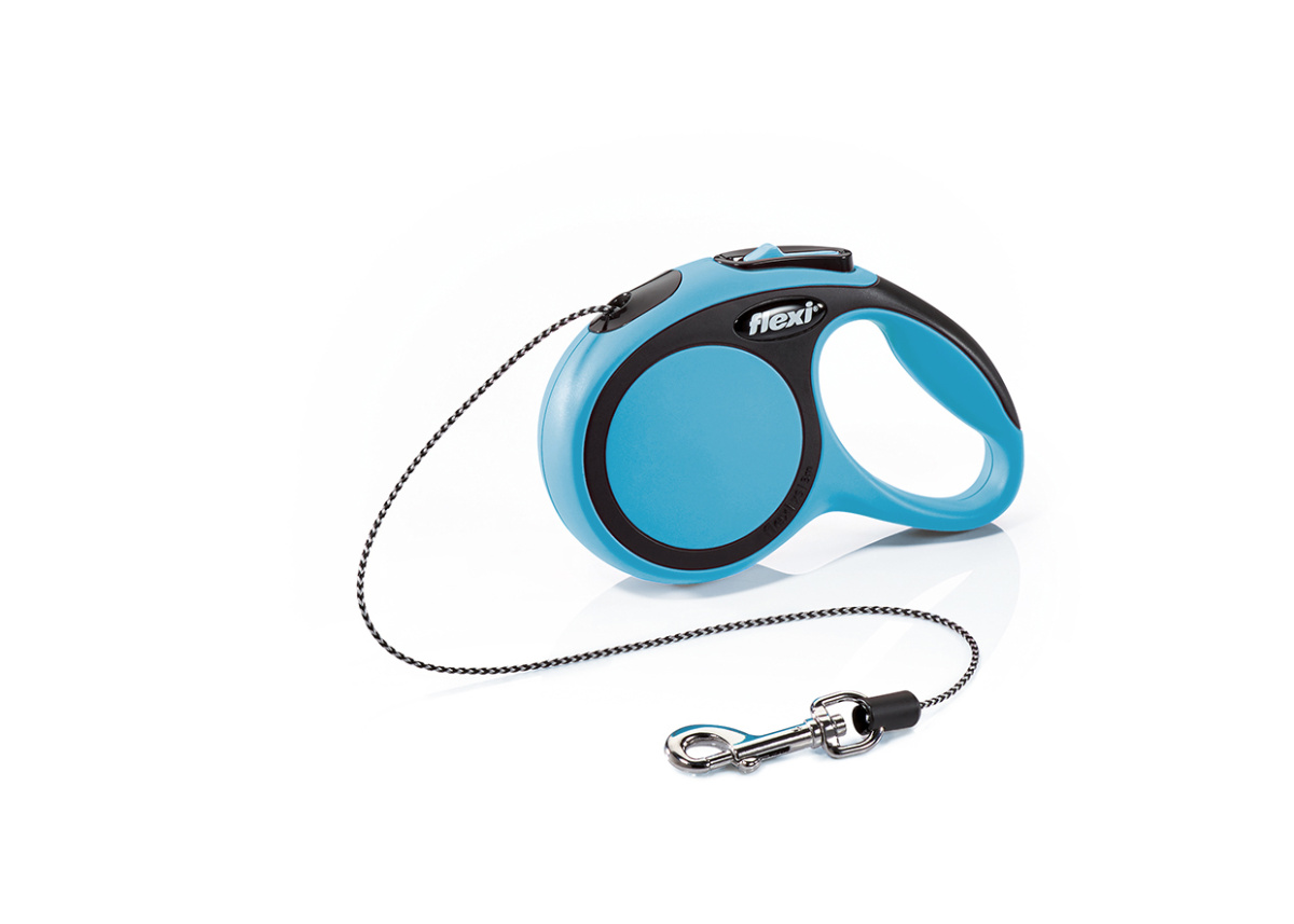 Поводок-рулетка для собак миниатюрных пород весом до 8 кг Flexi New Comfort XS Cord трос 3 m