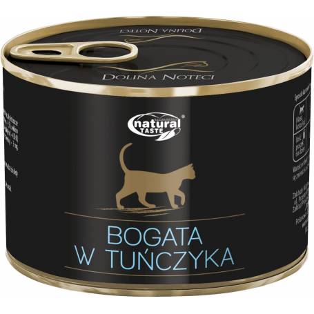 Консерва для кішок з м'ясними шматочками Тунця Dolina Noteci Natural Taste Cat Tuna