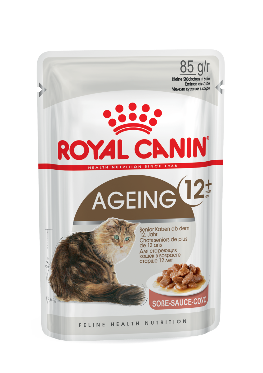 Вологий корм у соусі для літніх кішок віком від 12 років Royal Canin Ageing 12+ Gravy Вологий корм у соусі для літніх кішок віком від 12 років Royal Canin Ageing 12+ Gravy