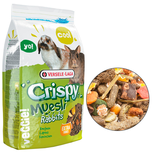 Корм для карликових кроликів Versele-Laga Crispy Muesli Rabbits Cuni