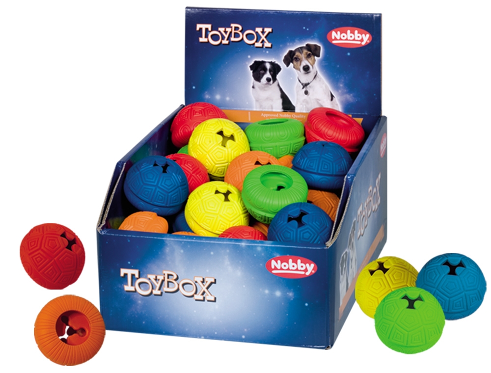 Игрушка для миниатюрных собак ToyBox Шар для лакомств Snacktoy Nobby