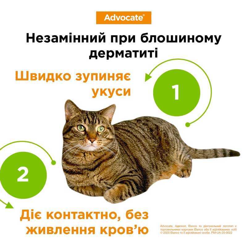 Антипаразитарні краплі для собак вагою до 4 кг від бліх, гельмінтів та шкірних кліщів Адвокат Elanco Advocate Dogs