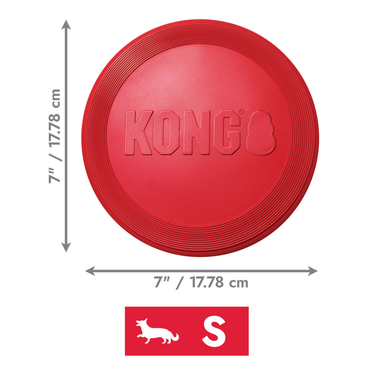 KONG Flyer Тренувальна іграшка для собак Літаючий диск Фрісбі