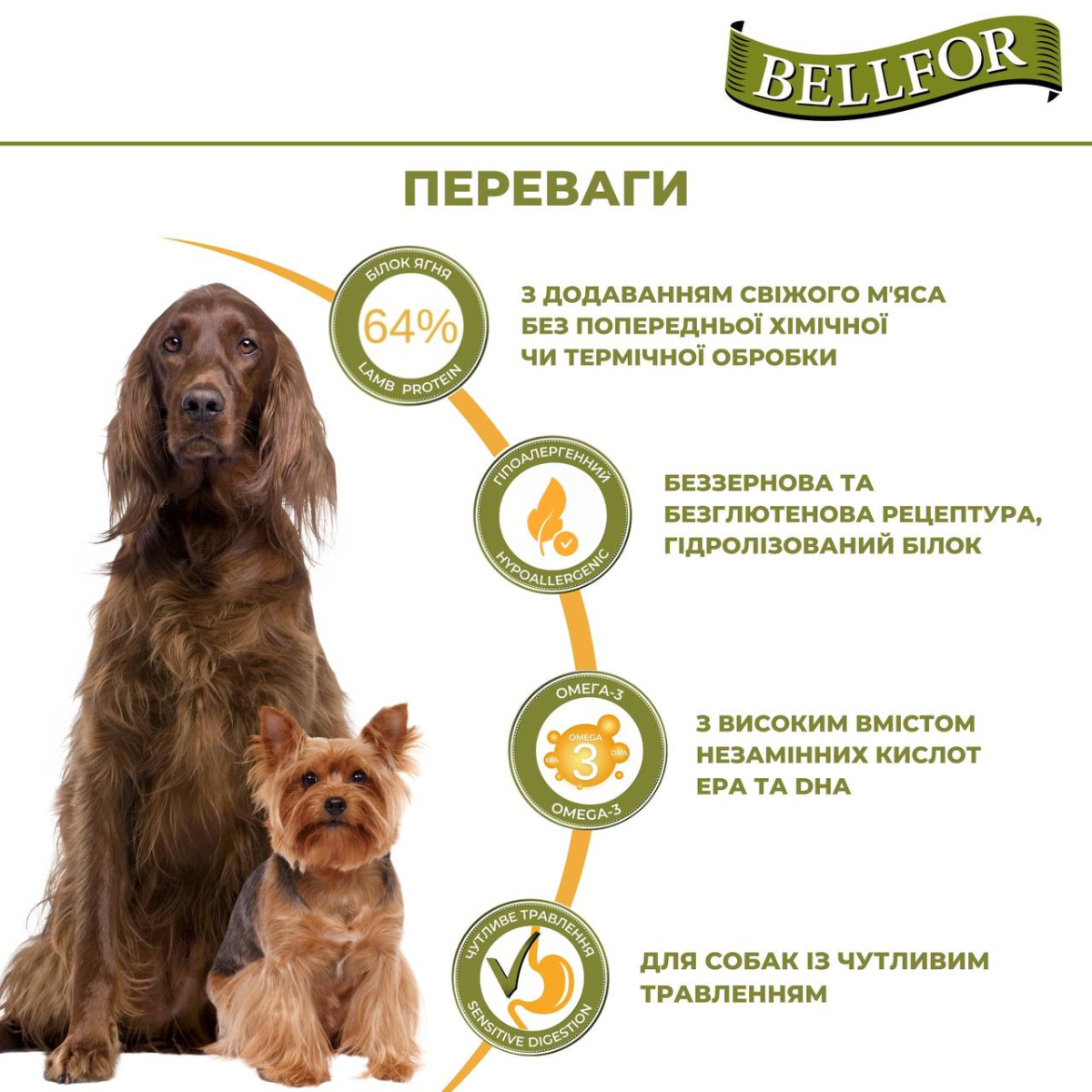 Беззерновая монопротеиновая консерва для собак с мясом ягненка Bellfor Heide-Menu Lamm