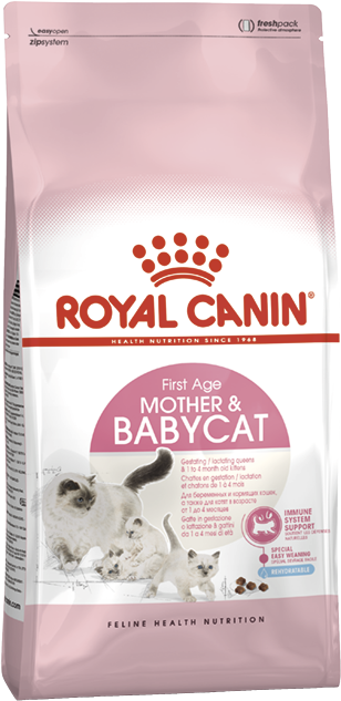 Сухой корм для котят в возрасте от 1 до 4 месяцев и кормящих кошек Royal Canin Mother & Babycat