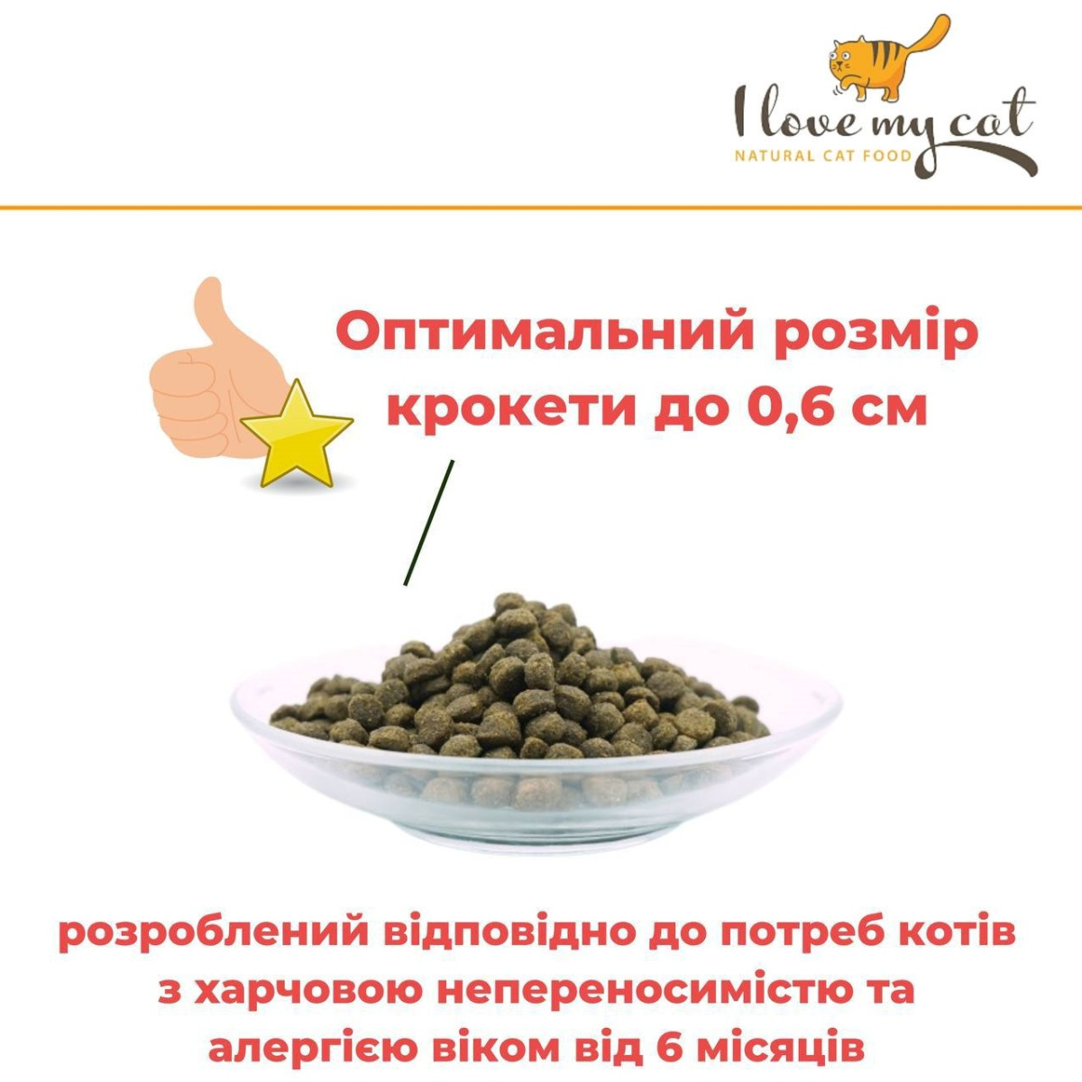 Беззерновий сухий корм холістик з білком комах для котів з чутливим травленням та алергією I love my cat Insects Беззерновий сухий корм холістик з білком комах для котів з чутливим травленням та алергією I love my cat Insects