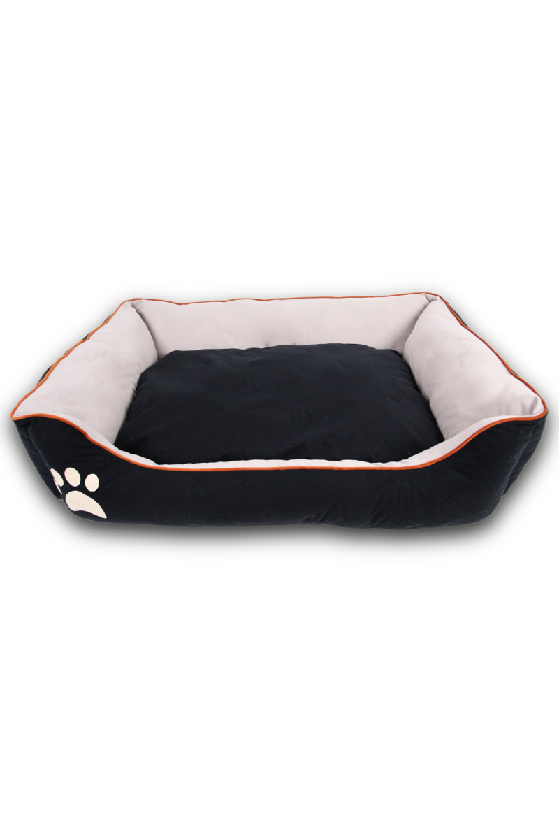 Антискользящая лежанка з бортиками и двухсторонней подушкой для собак Lucy Jungo Pets