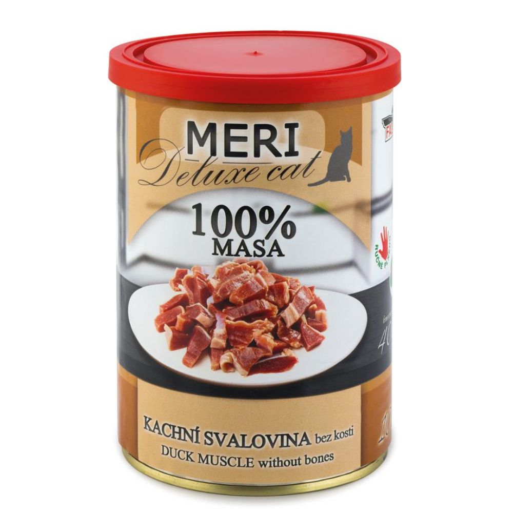 Консервоване м'ясо для котів М'ясо Качки без кісток FALCO MERI Deluxe Cat 100% Meat Duck Muscle