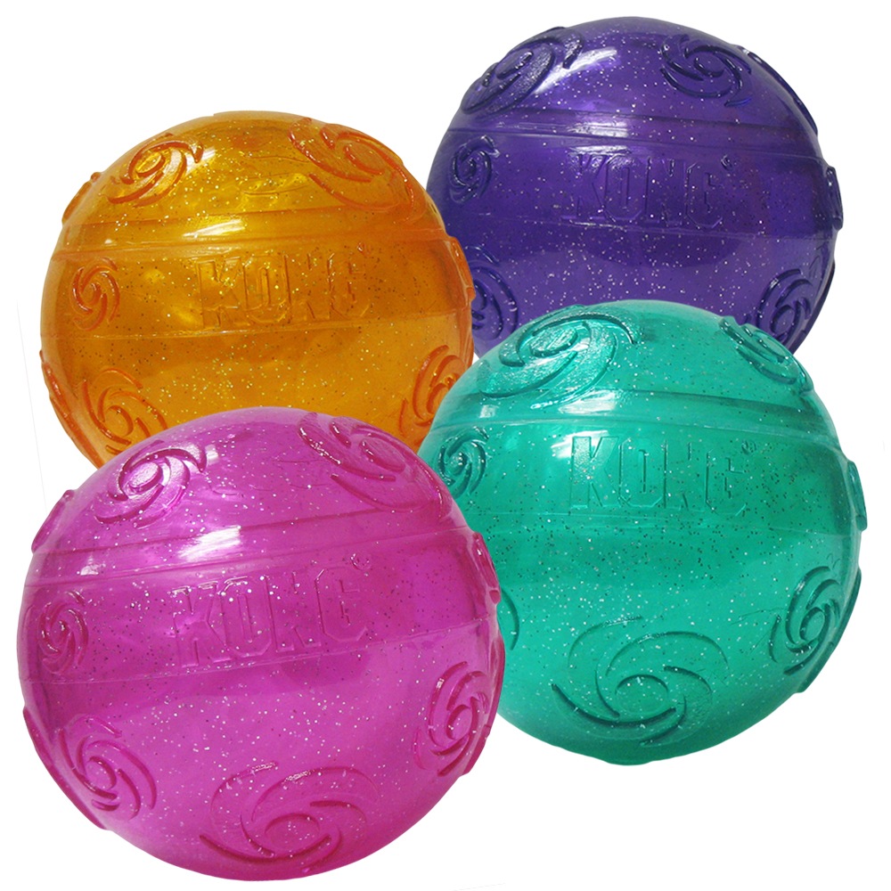 KONG Squeezz Crackle Ball Жевательная игрушка для собак Трескучий Мяч