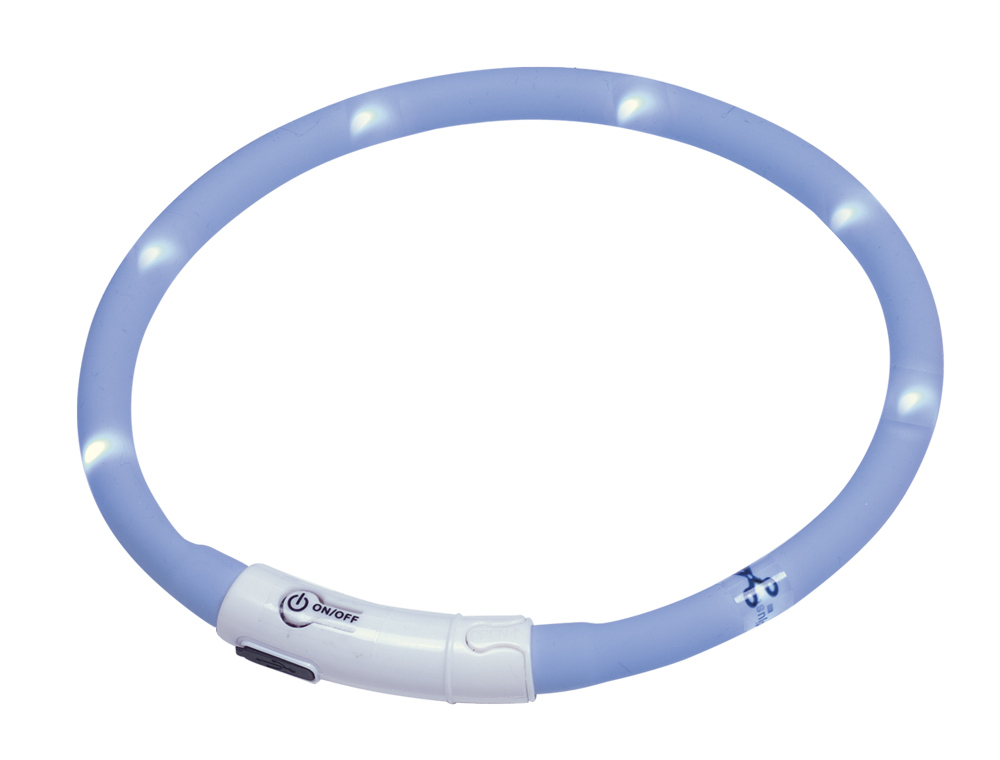 Силиконовый светодиодный ошейник для щенков и маленьких собак LED Visible Puppy Collar Nobby