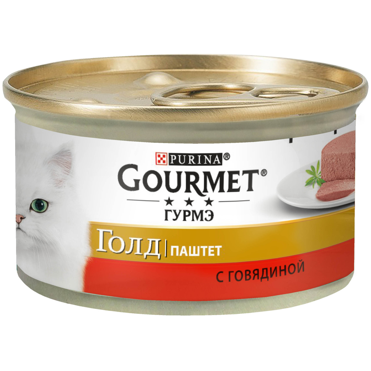 Консерва для котів Паштет з Яловичиною Purina Gourmet Gold Pate Beef