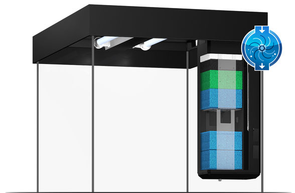 Акваріум 120 л з комплектом обладнання та системою фільтрації Bioflow M Juwel Lido 120 LED