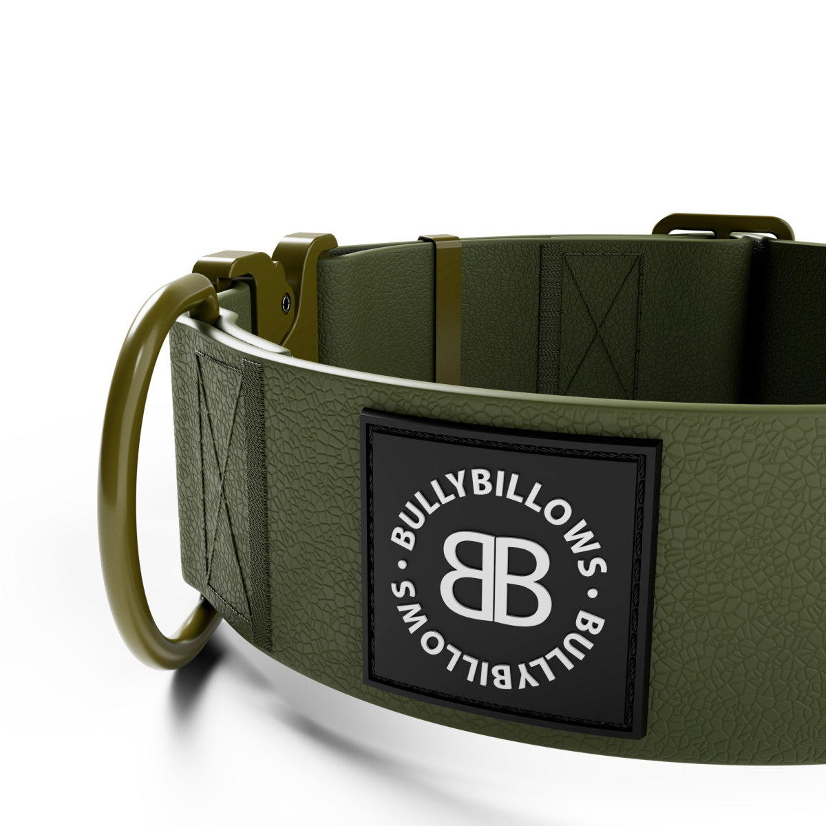 Водонепроникний широкий нашийник з ривковим замком для собак BullyBillows Billowthane Combat Collar 5 cm