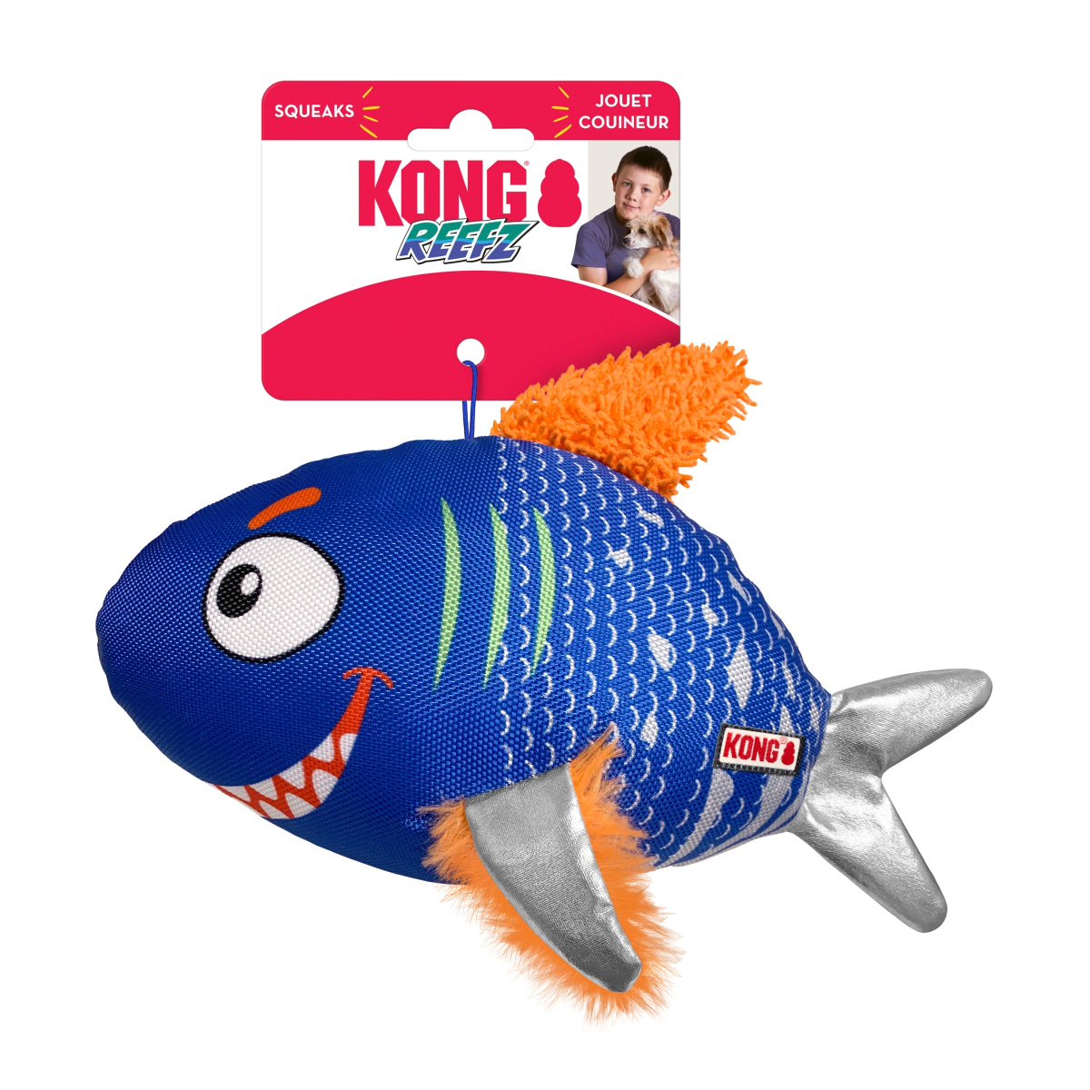 KONG Reefz Плаваюча іграшка для собак Рифові Рибки для дог-дайвінгу