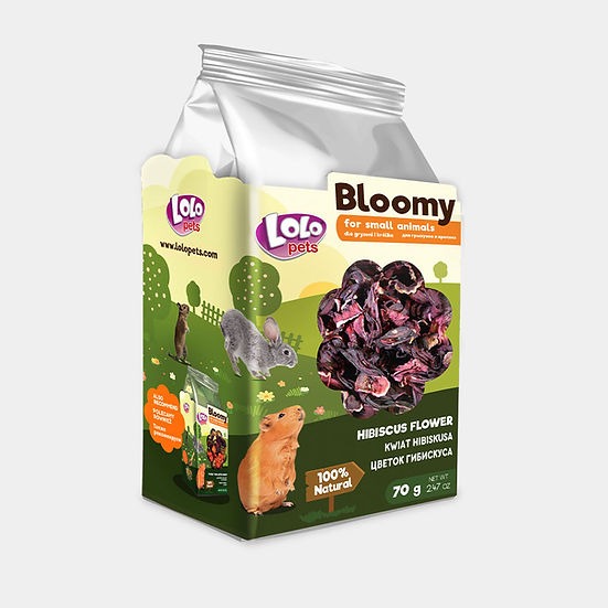 Ласощі для гризунів та кроликів Квітка Гібіскуса LoLo Pets Bloomy Small Animals Hibiscus Flower