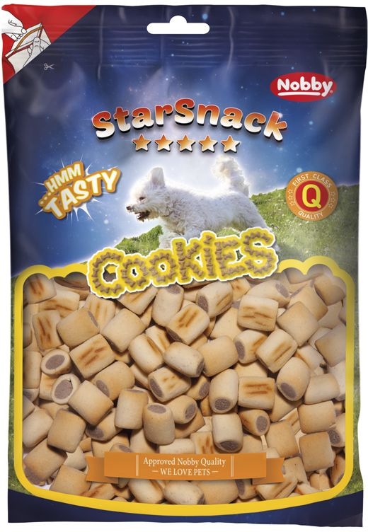 Натуральні ласощі для собак Печиво з м'ясною начинкою Nobby StarSnack Cookies Duo Maxi Натуральні ласощі для собак Печиво з м'ясною начинкою Nobby StarSnack Cookies Duo Maxi
